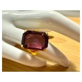 Vintage Vendome Purple Colored Adjustable Ring