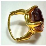 Vintage Vendome Purple Colored Adjustable Ring