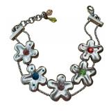 Vintage Bob Mackie Floral Slider Bracelet