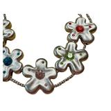 Vintage Bob Mackie Floral Slider Bracelet