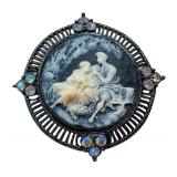 Joan Rivers Courting Couple Cameo Brooch