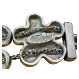 Vintage Bob Mackie Floral Slider Bracelet