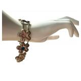 Vintage Bob Mackie Floral Slider Bracelet