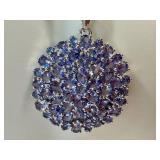 Tanzanite and Sterling Silver Necklace and Ring