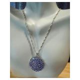 Tanzanite and Sterling Silver Necklace and Ring