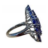 Tanzanite and Sterling Silver Necklace and Ring