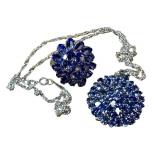 Tanzanite and Sterling Silver Necklace and Ring