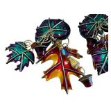 Lunch at the Ritz Fall Foliage Earrings / Lunch at the Ritz Autumn Earrings