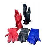 Three Pairs of Ladies Leather Gloves including a Pair of Moschino Leather Gloves