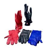 Three Pairs of Ladies Leather Gloves including a Pair of Moschino Leather Gloves