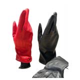 Two Pairs of Ladies Leather Gloves