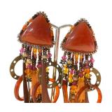 Two Pair of Vintage Chipita Statement Earrings