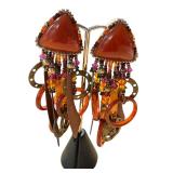 Two Pair of Vintage Chipita Statement Earrings