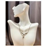 Beautiful Sterling Silver and Marcasite Necklace