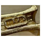 Vintage Gold Plated MFA Gold Lioness Brooch