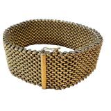 Gorgeous 18K Gold Mesh Bracelet