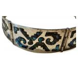 Vintage Serling Silver MOP Panel Bracelet