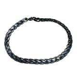 Vintage Woven Sterling Silver 9" Bracelet