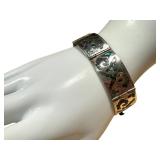 Vintage Serling Silver MOP Panel Bracelet