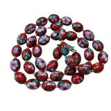 Vintage Hand Knotted Chinese Cloisonné Beaded Necklace