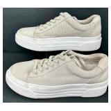 J/Slides Amanda Platform Leather Shoes - Women 10M