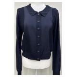 DKNY Midnight Blue Button Up Sweater - Size M