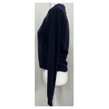 DKNY Midnight Blue Button Up Sweater - Size M