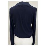 DKNY Midnight Blue Button Up Sweater - Size M