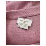 Kate Spade Pale Pink Pan Collar Sweater with Embellished Collar - Size L