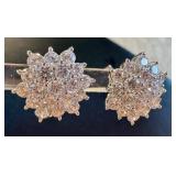 Sparkling Sterling Silver and Cubic Zirconia Earrings and Ring