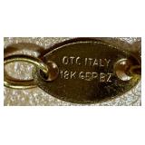 Two Beautiful 18k GP Necklace Chains and Sterling Ring