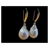 Faux Pearl Strand with Sterling Clasp and Beautiful Faux Pearl Earrings