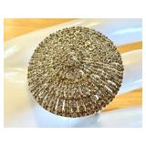 Sterling Silver 925 Statement Ring with Brilliant Crystal Accents