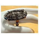 Sterling Silver Rutilated Quartz Ring