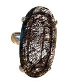 Sterling Silver Rutilated Quartz Ring