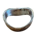 Unique Chunky Turquoise Ring with Three Stone Design