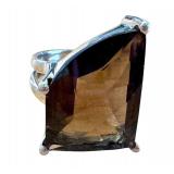 Vintage Smoky Quartz Gemstone Ring with Sterling Silver Setting