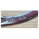 Sterling Silver Ring with Peridot Gemstones