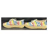 Adorable Loeffler Randall Alfie Platform Espadrilles with Rick-Rack - Size 38 - (7 1/2)