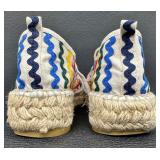 Adorable Loeffler Randall Alfie Platform Espadrilles with Rick-Rack - Size 38 - (7 1/2)