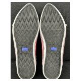 Keds Sailor Style Red Patent Leather with Black and White Fabric Trim & Bow - Size 7