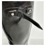 Hunter Original Tall Black Gloss Rain Boots - 6M/7F