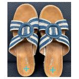 Baretraps Posture+ Light Blue and White Bliss Sandals - Size 6 1/2