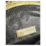 Vintage Judith Leiber Black Snakeskin Evening Bag