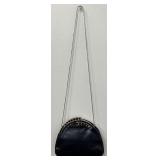 Vintage Judith Leiber Black Snakeskin Evening Bag