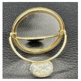 Judith Leiber Two-Sided Purse Mirror