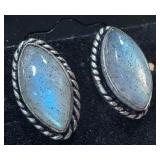Pair of Labradorite and Sterling Silver Earrings Set