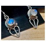 Pair of Labradorite and Sterling Silver Earrings Set
