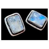 Set of Labradorite and Moonstone Earrings