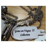 Gems en Vogue II Sterling Silver & Palladium Cameo Pendant with Chain